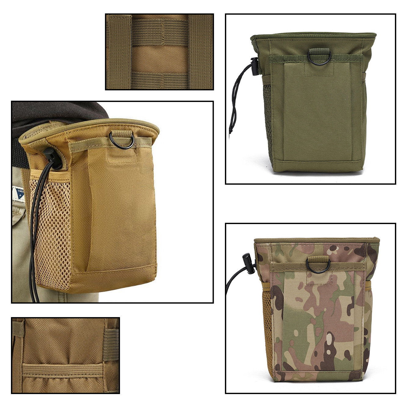 Camouflage Hunting Jacket - Marsupio da allenamento riciclabile con borsa