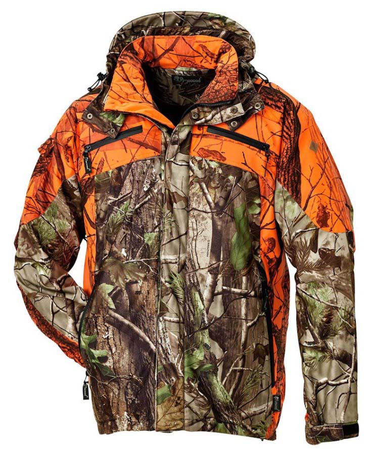 Camouflage Hunting Jacket - Pantaloni da caccia mimetici impermeabili arancioni
