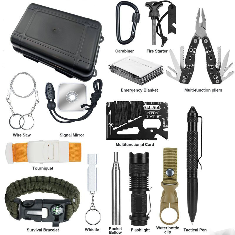 Hunting Fishing Outdoor - Kit di Sopravvivenza Hongrui DIY Compatto