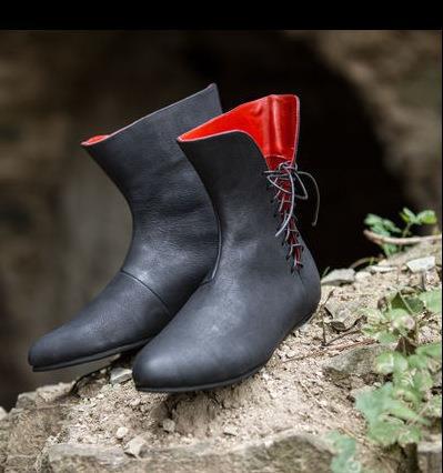 Hunting Outdoor Boots - Scarpe Medievali da Uomo in Pelle