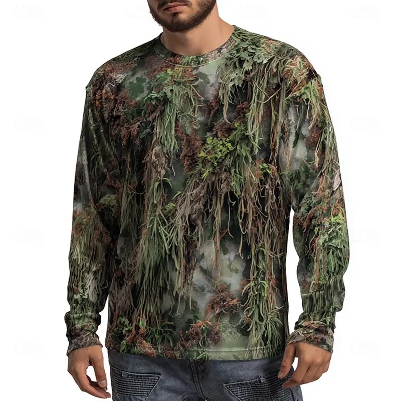 Outdoor Hunting Graphic Tees - Maglietta a maniche lunghe da uomo