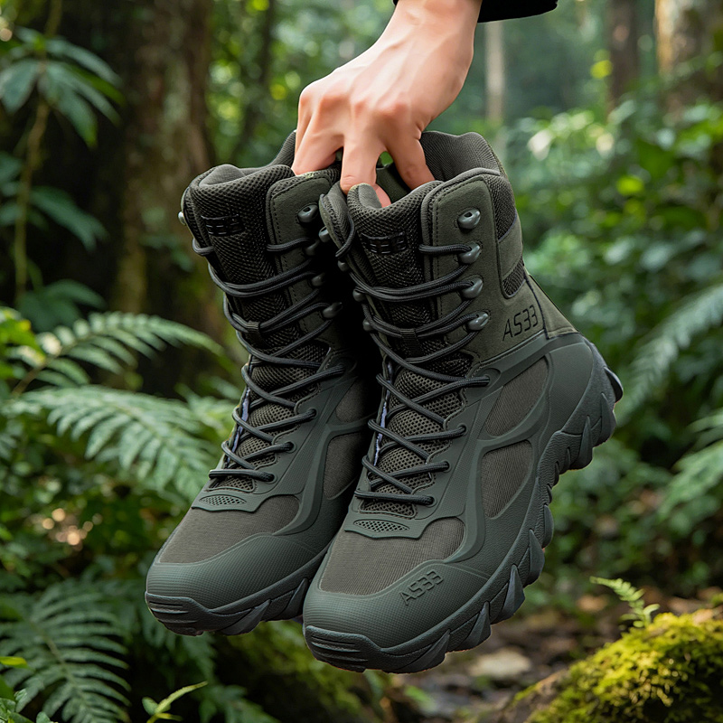 Hunting Outdoor Boots - Stivali Tattici da Uomo, Casual, Ultraleggeri,