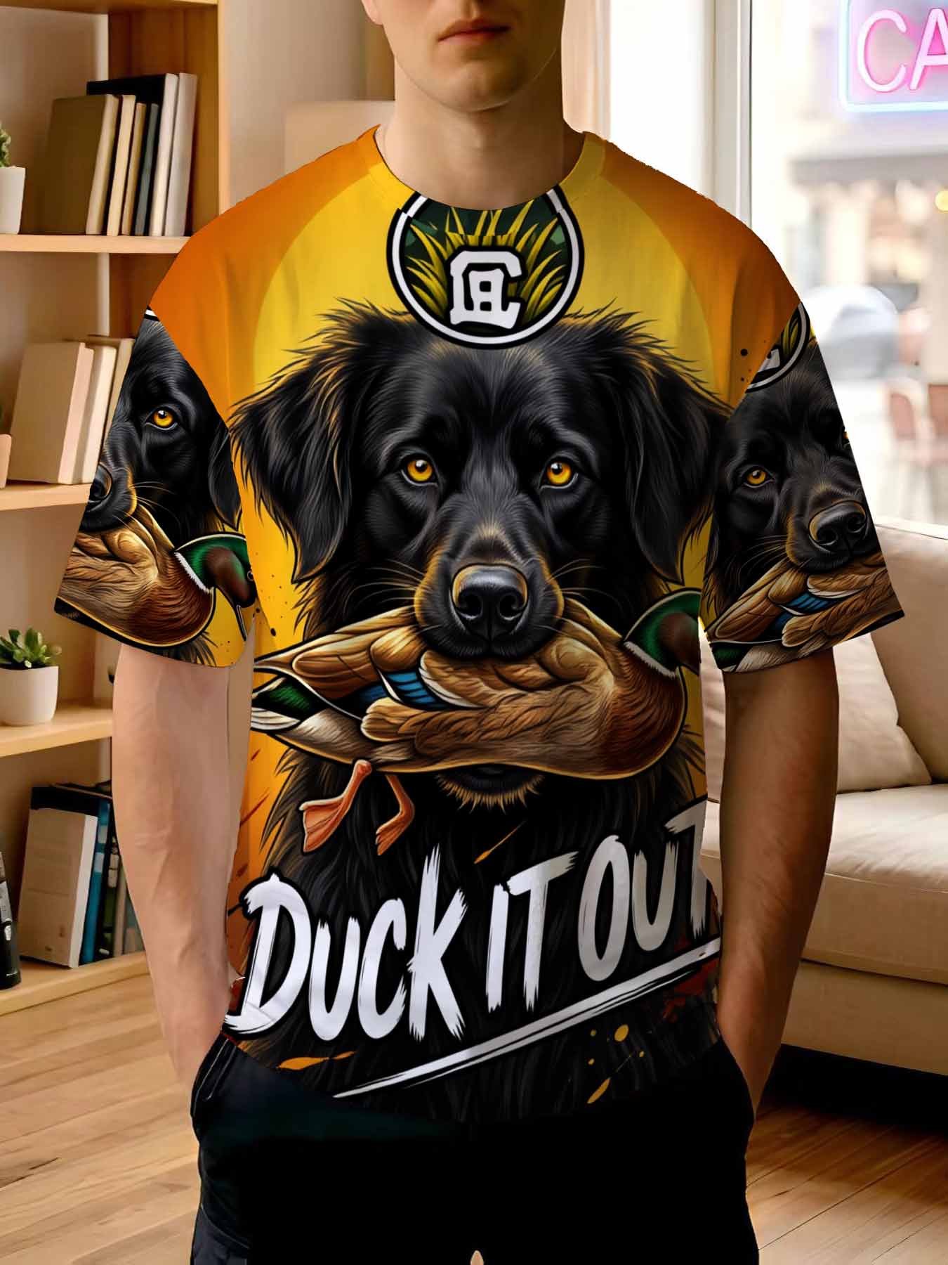 Outdoor Hunting Graphic Tees - T-shirt stampata da uomo 2026, nuova,