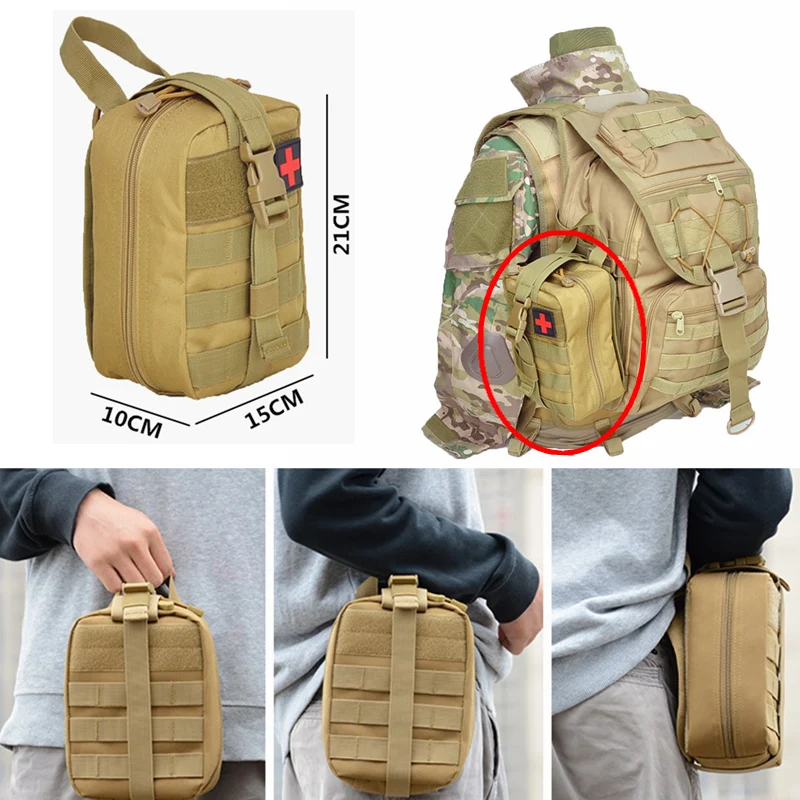 Hunting And Outdoor Supplies - Borsa Tattica Molle, Sacchetto Medico Staccabile,