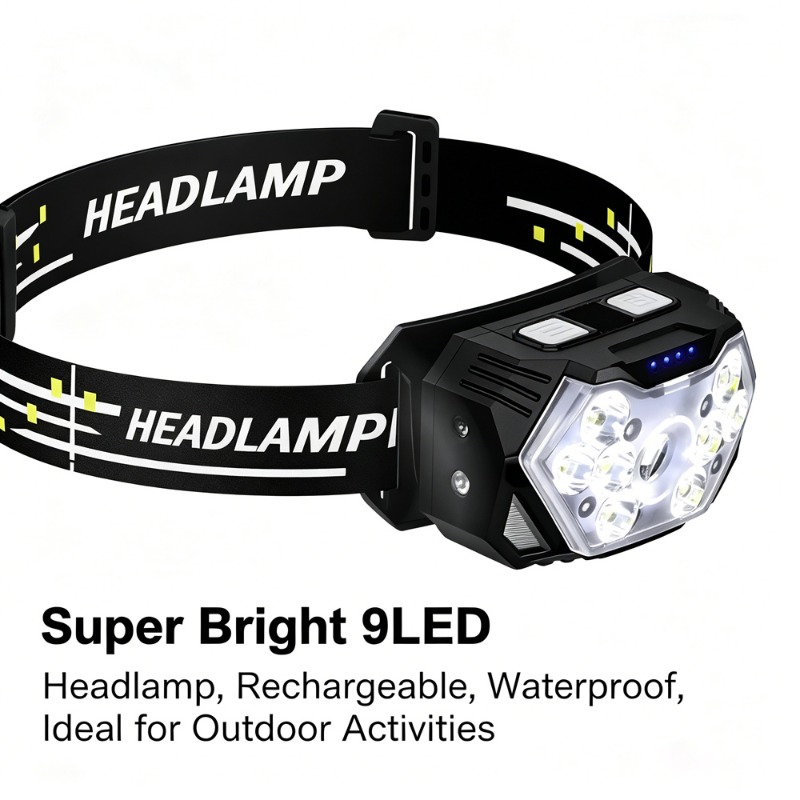 Hunting Outdoor Jobs - Lampada Frontale LED ad Alta Luminosità,