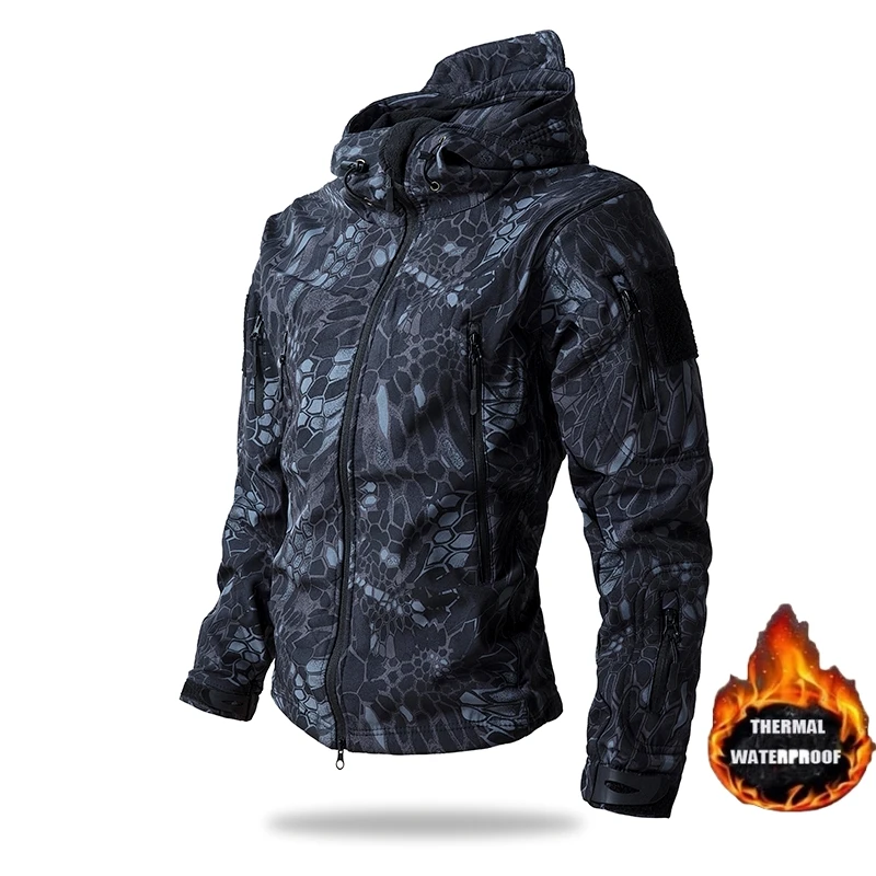 Camouflage Hunting Jacket - Giacche invernali militari in pelle di