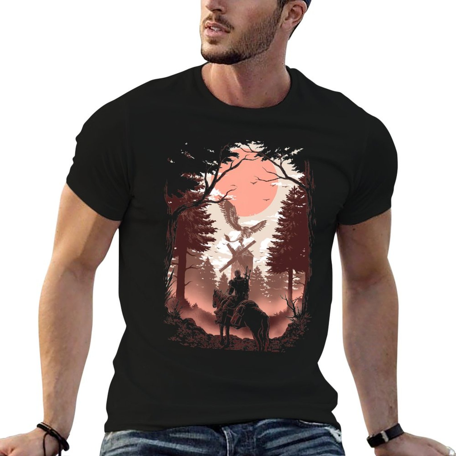 Wildman Hunting & Outdoor Photos - T-shirt The Wild Hunt per attività