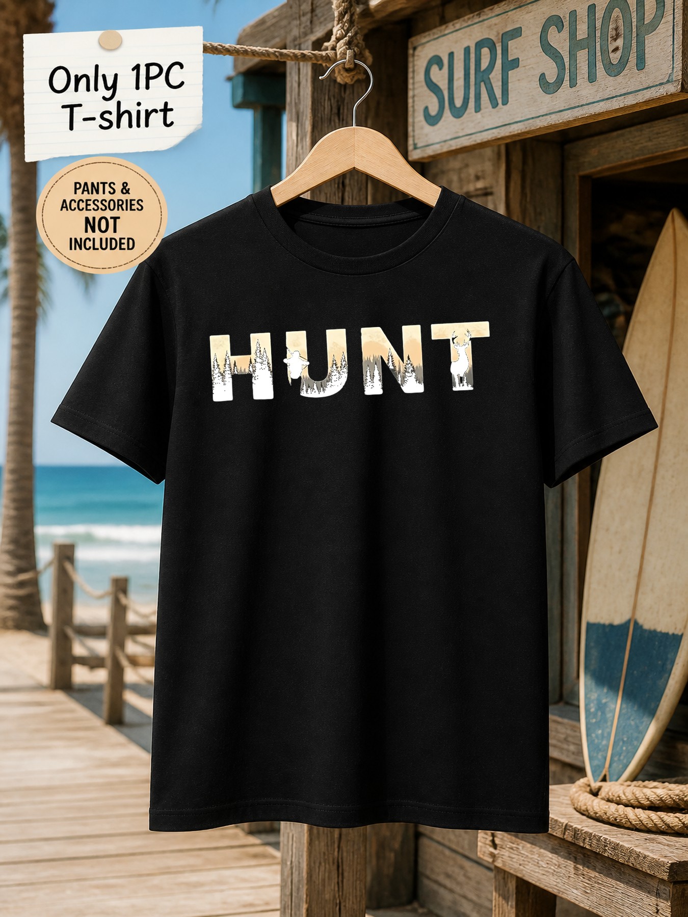 Outdoor Hunting Graphic Tees - 1 pezzo T-shirt grafica da uomo