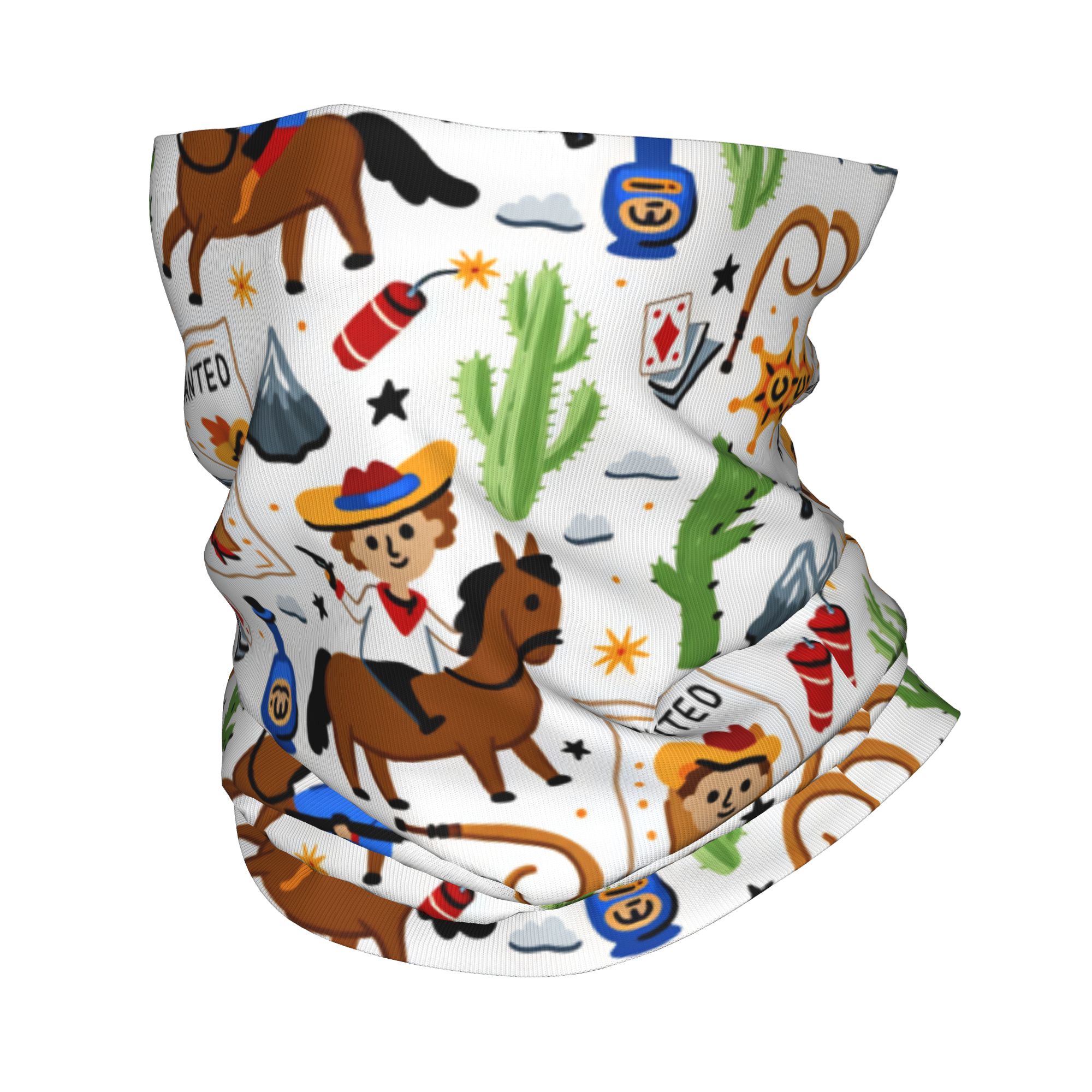 Hunting Fishing Outdoor - Balaclava da Cowboy per Bambini, Maschera