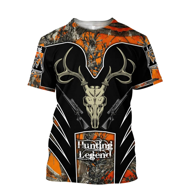 Outdoor Hunting Graphic Tees - 1 pezzo Personalizza la tua immagine