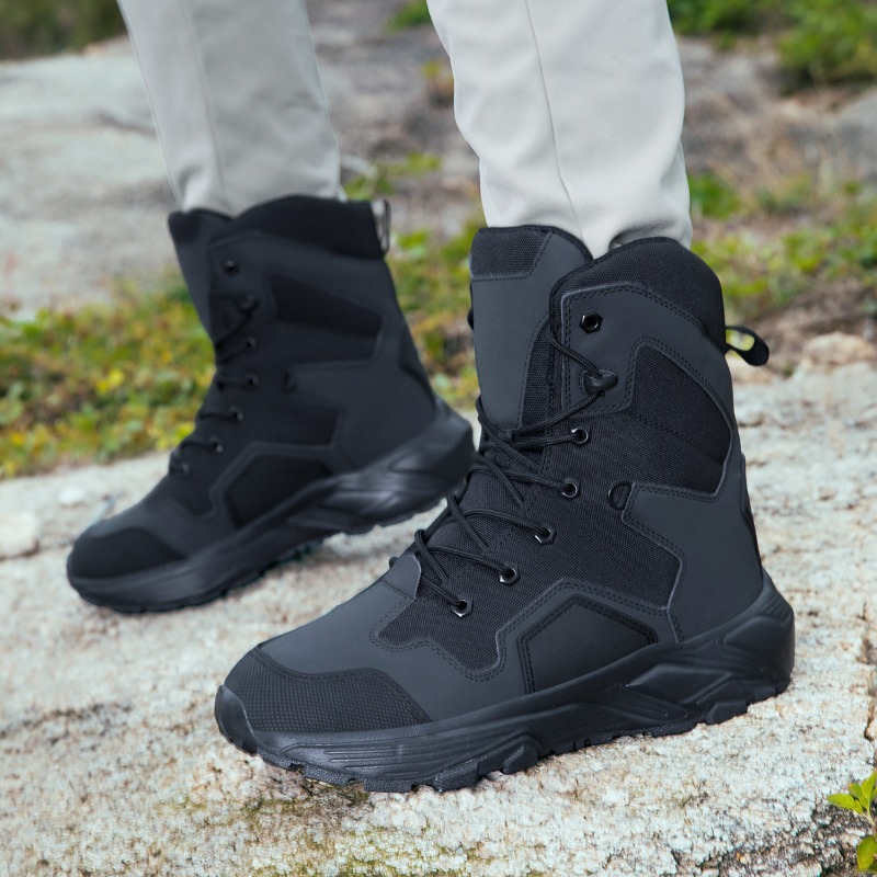 Wildman Hunting & Outdoor Photos - Scarpe tattiche da uomo con lacci,