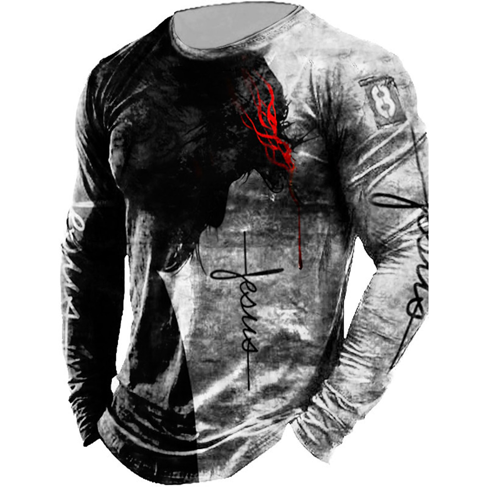 Outdoor Hunting Graphic Tees - Grafica a maniche lunghe da uomo