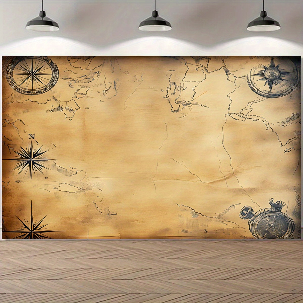 Striscione con mappa dei pirat - Outdoor Hunting Events recensione e prezzo